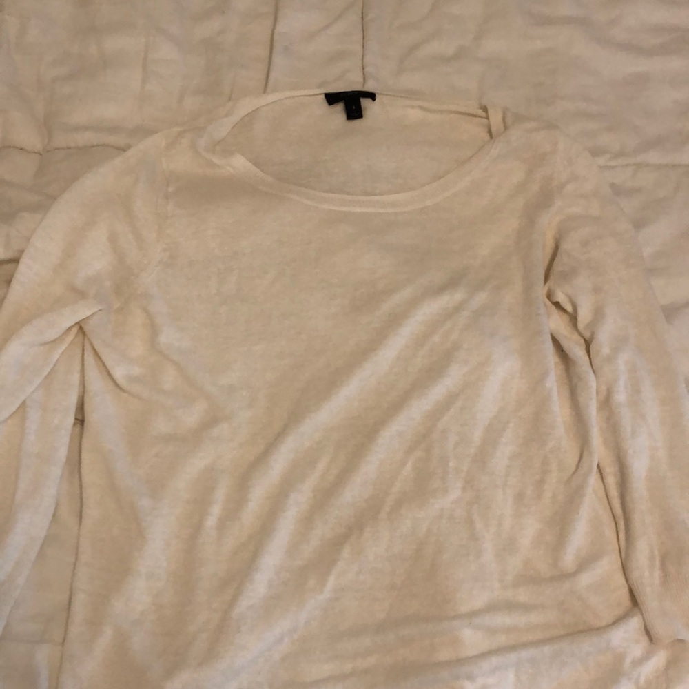 J crew white long sleeve shirt